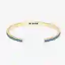 Bangle up Pulsera Resolutions Dorado Azul