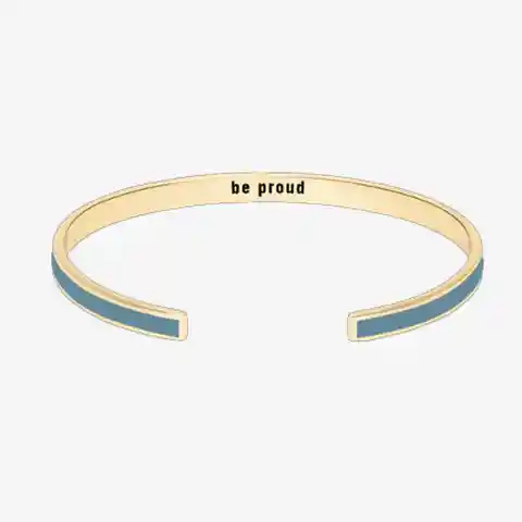 Bangle up Pulsera Resolutions Dorado Azul