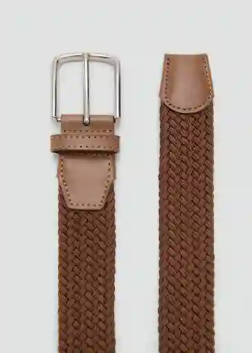Cinturón Elastic Camel Talla 90 Hombre Mango