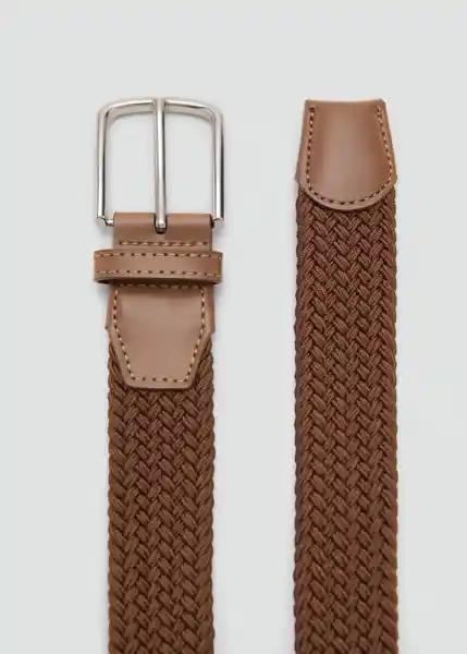 Cinturón Elastic Camel Talla 90 Hombre Mango