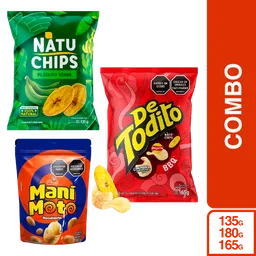 Combo Mani Moto Natural + de Todito Bbq + Natuchips