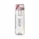 Miniso Botella De Platico Con Anillo Mezclador Rosa