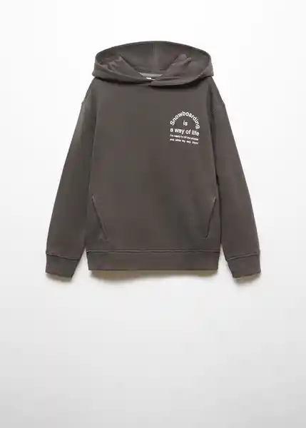 Sudadera Roll Antracita Talla 06 Niños Mango