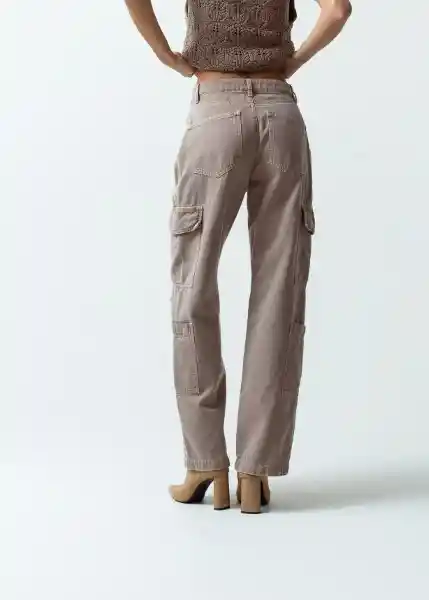 Pantalón Mujer Gris Fungi Medio 8 431G362 Naf Naf