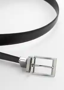 Cinturón Emili4 Negro Talla 91 Hombre Mango