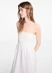 Vestido Ibiza Off White Talla 23 Niñas Mango