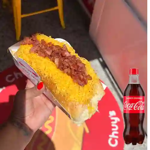 Combo perro pollo + coca-cola 400ml