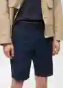 Bermuda Gracia Navy Talla 42 Hombre Mango