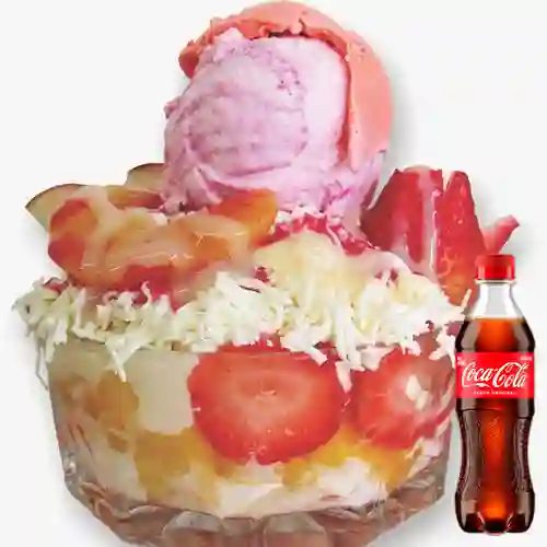 Combo Ensalada de Frutas Mediana +Cocacola Orig 400ml