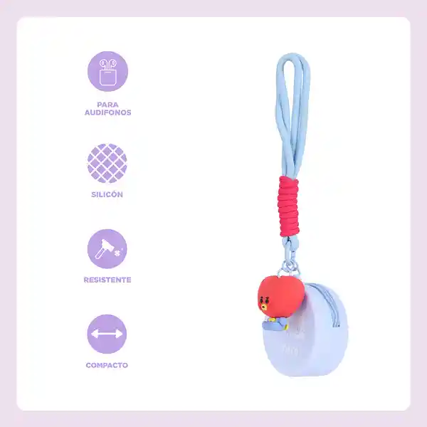 Estuche Protector de Audífonos Baby Tata Serie Bt21 Miniso