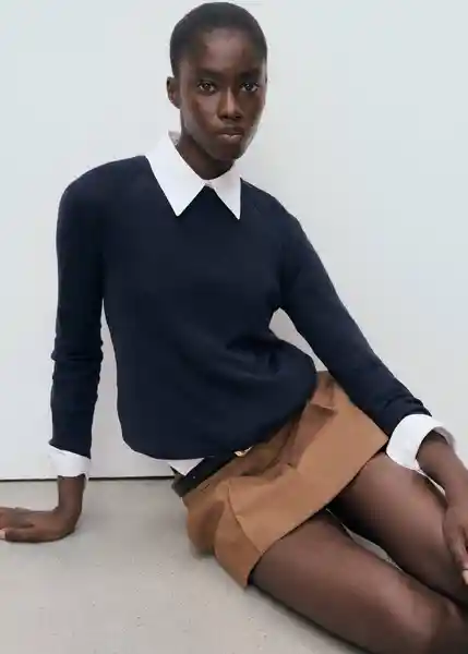Jersey Basikina Navy Talla XS Mujer Mango