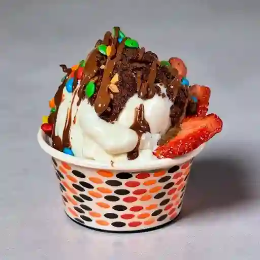 Bola de Helado con 3 Toppings