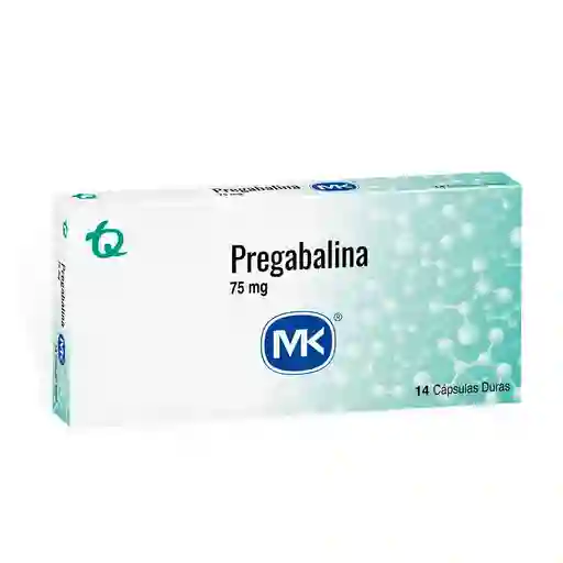 Mk Pregabalina (75 mg) 14 Cápsulas