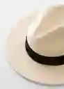 Sombrero City Beige Talla 99 Mujer Mango