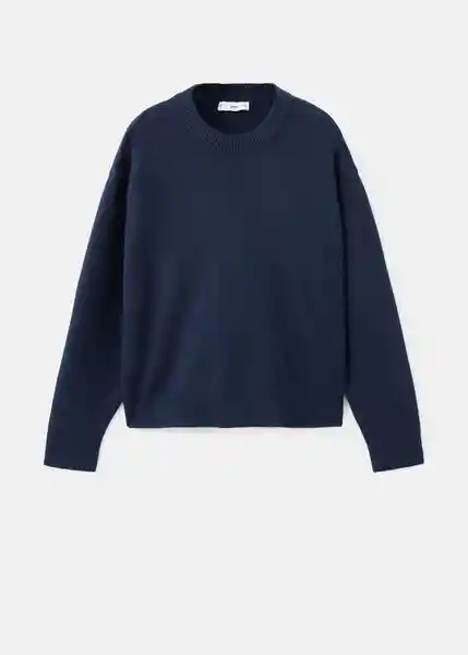 Saco Jersey Mariano Navy Talla L Mujer Mango