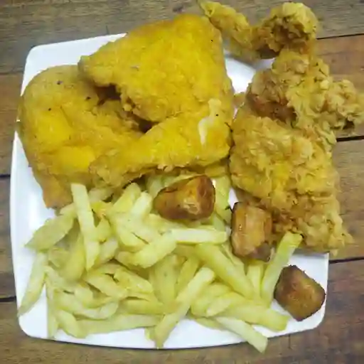 3/4 De pollo broaster