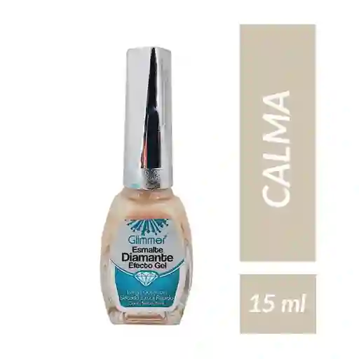 Glimmer Esmalte Diamante Efecto Gel Tono Calma 15 mL