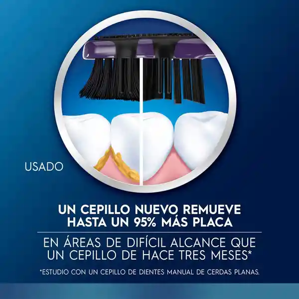 Cepillo de Dientes Oral-B 5 Acciones Con Carbón 4 Und
