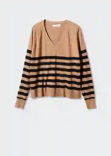 Saco Jersey Lucavr Camel Talla XL Mujer Mango