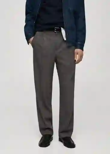 Pantalón William Gris Talla 40 Hombre Mango