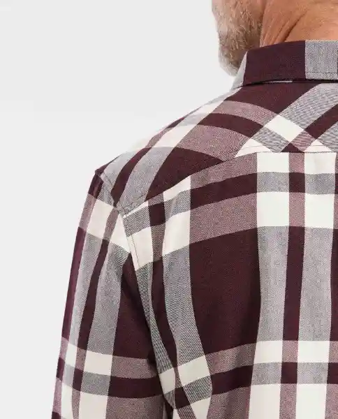 Camisa Plaid Manga Larga Rojo Merlot Ultraoscuro S Chevignon