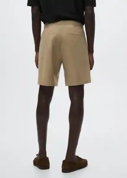 Bermuda Rush Beige Talla 38 Hombre Mango