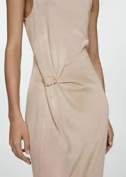 Vestido Richie-a Taupe Talla S Mujer Mango