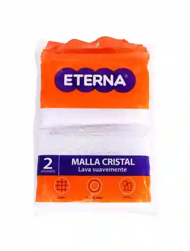 Eterna Esponja Malla Cristal x 2 Und