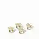 Set Aros Servilleta Snowflake Ambiente Gourmet