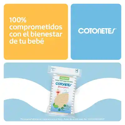 Hisopos Cotonetes Papel Reciclable 300 U