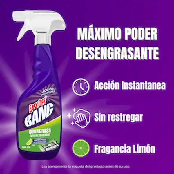 Easy Off Bang Quitagrasa 900 mL + Quitagrasa 500 mL