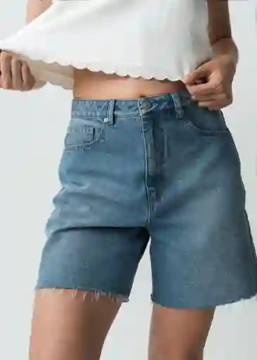 Short Aitana Mujer Azul Índigo Medio Talla 12 452G385 Naf Naf