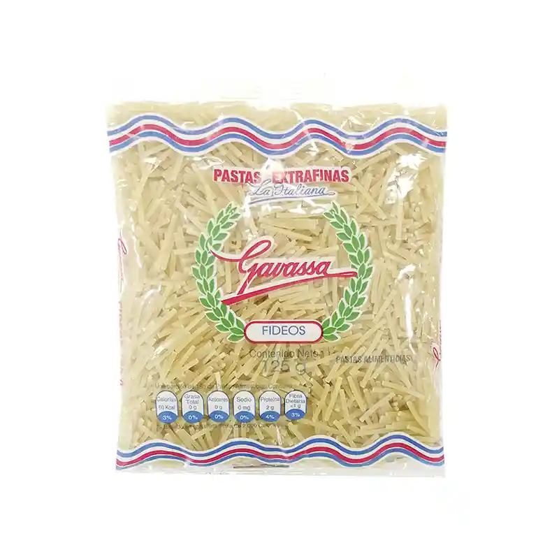 Gavassa Fideos Pastas Extrafinas 