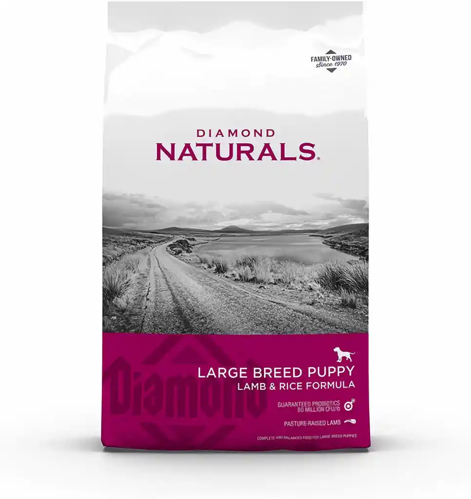 Diamond Naturals Cachorro de Raza Grande Cordero y Arroz