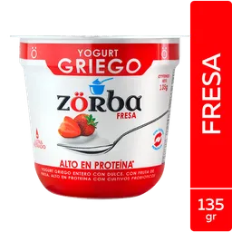 Zorba Yogurt Griego Fresa