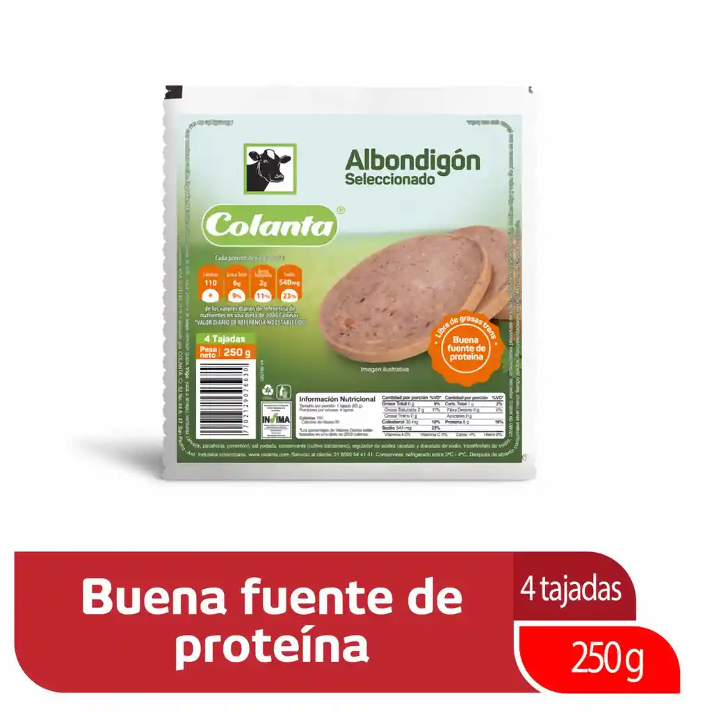 Albondigón Colanta X 250 g