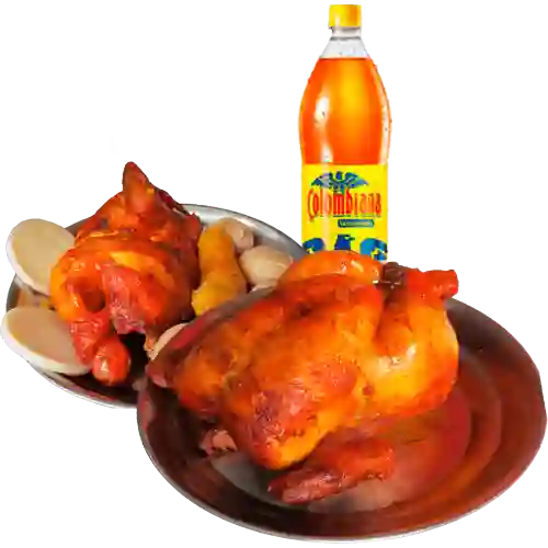 Dos Pollos Asados más Gaseosa