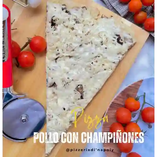 Pizza de Pollo y Champiñón