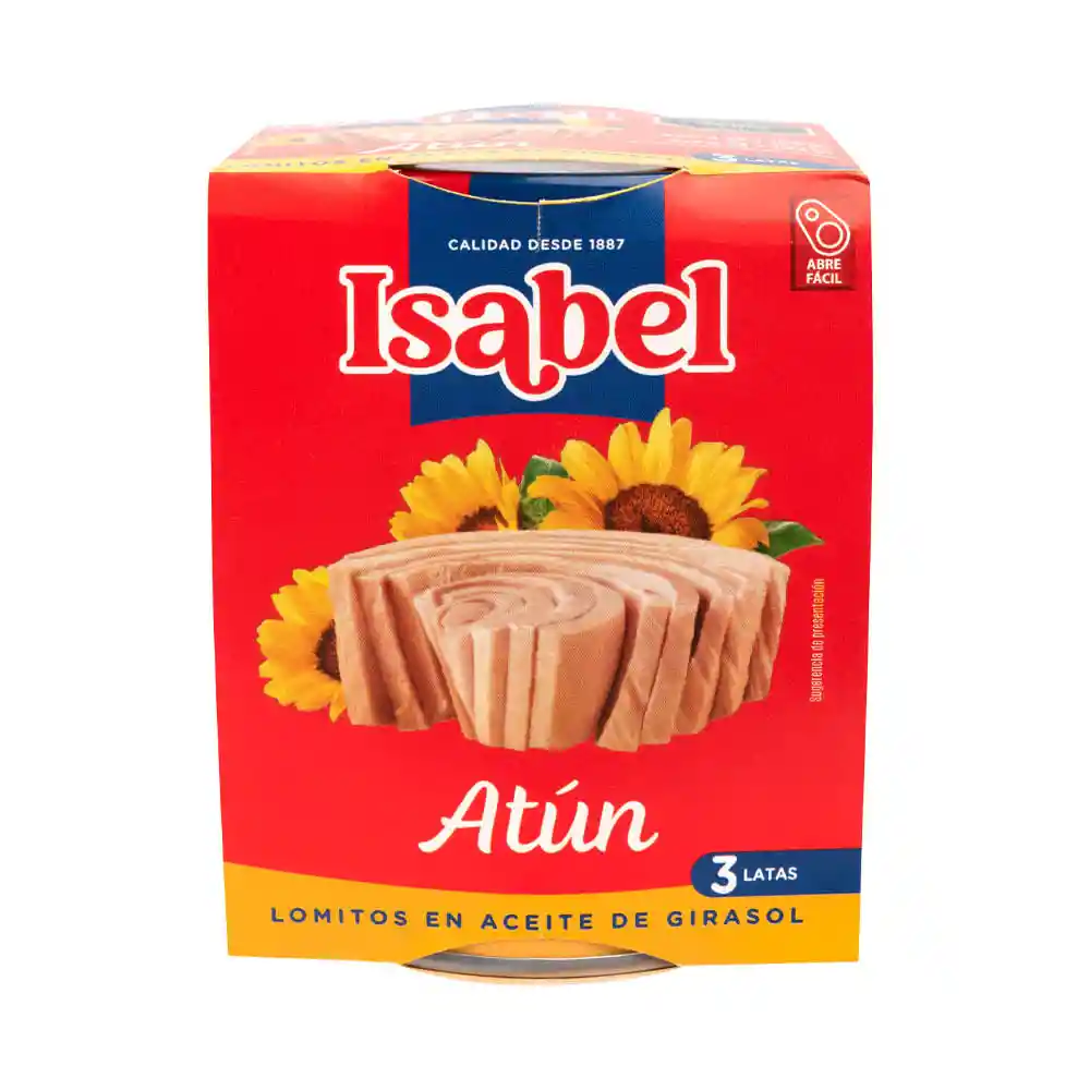 Atún Isabel Lomitos Aceite Girasol 3 Unidades