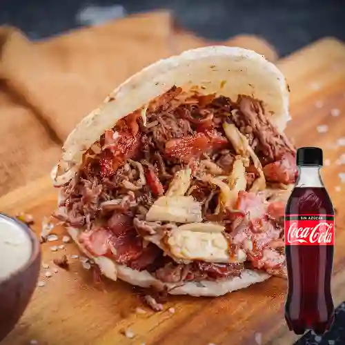 Combo Arepa Mixta + Coca-Cola Sin Azúcar 500 ml