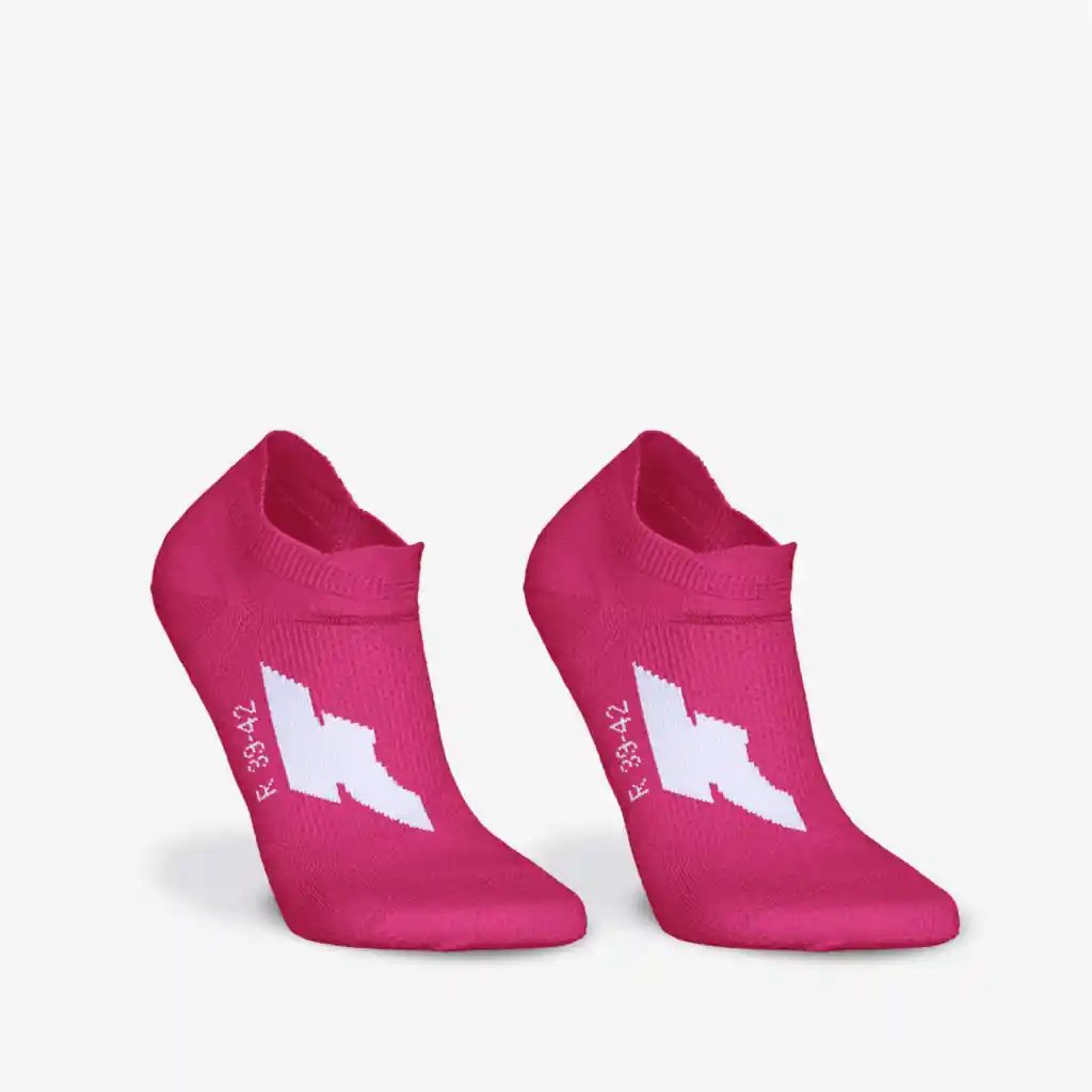 Medias Running Mujer Kiprun Run 500 Invisibles X2 - Rosado