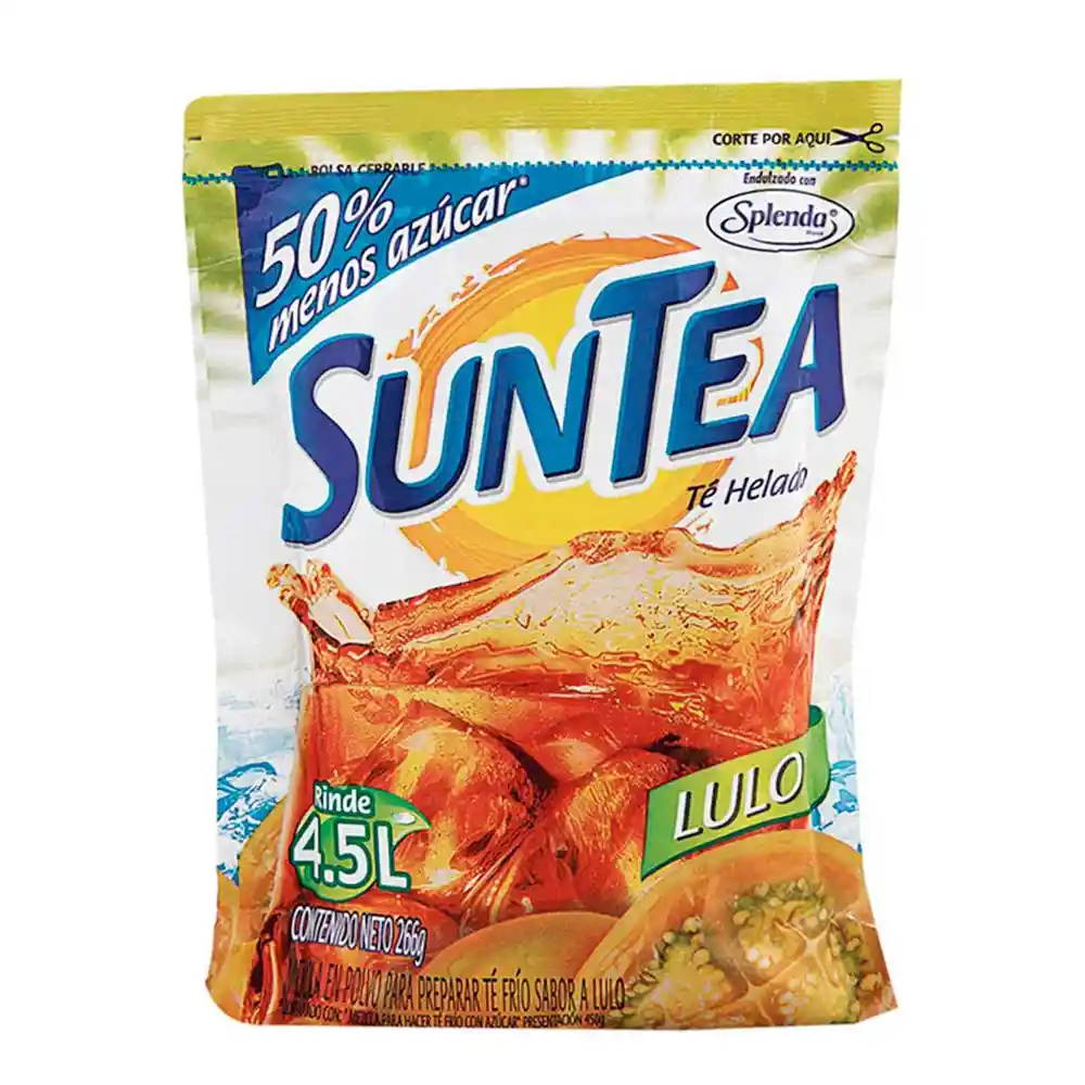 Suntea Mezcla en Polvo para Preparar Té Sabor a Lulo