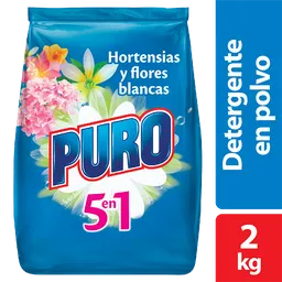 Detergente En Polvo Puro Hortensias Y Flores Blancas 2Kg