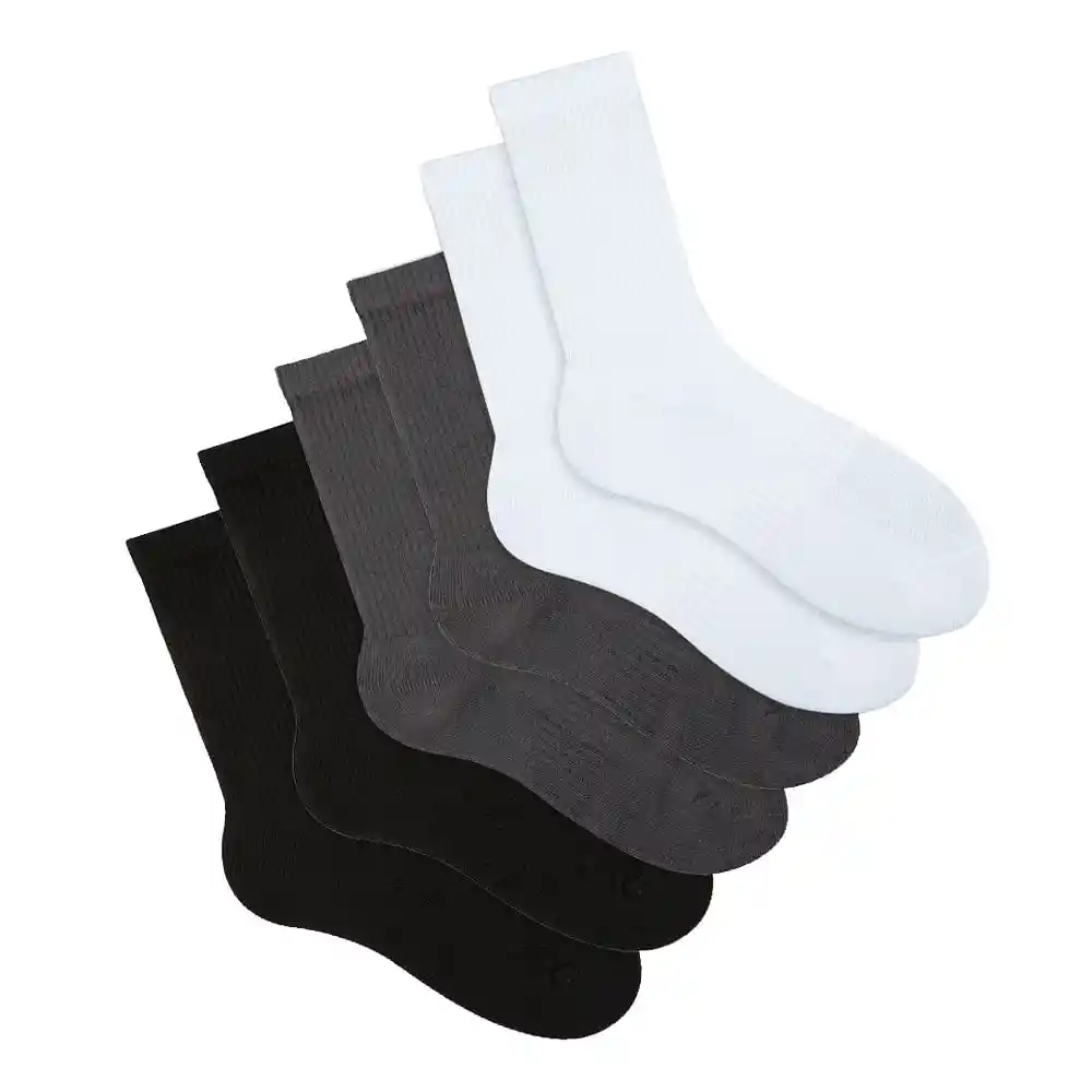 Medias Deportivas Largo Masculino New Sedicci X6 Punto Blanco