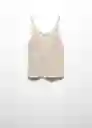 Top Sito Arena Talla M Mujer Mango