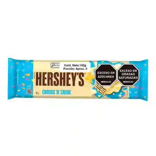 Chocolate Con Galleta Hersheys Cookies "n" Creme (102 Gr)