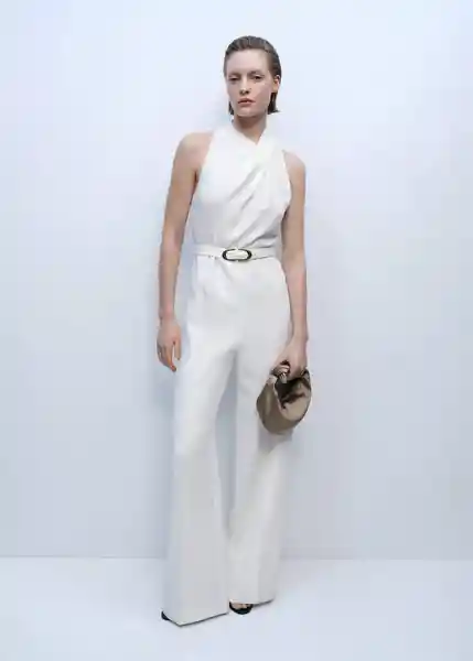 Enterizo Mono Padam Crudo Talla M Mujer Mango