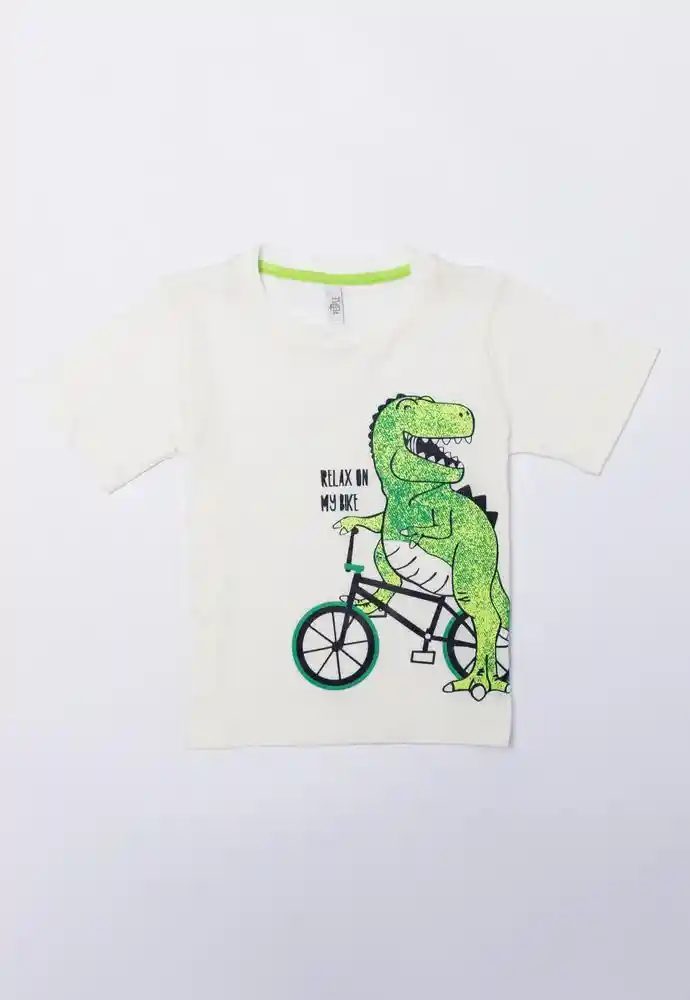 Camiseta Manga Corta 12/18mese-ivory