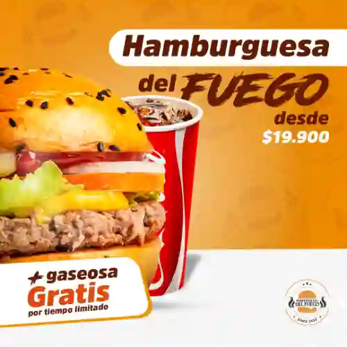 Hamburguesa Del Fuego + Gaseosa