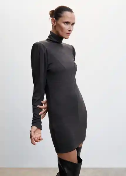 Vestido Marni Gris Oscuro Vigore Talla Xs Mujer Mango